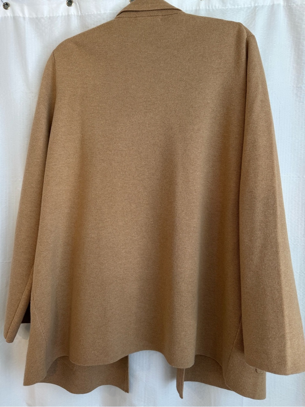 J. Crew Eloise Sweater Blazer Open-Front Coatigan in Heathered Khaki - Picture 4 of 10